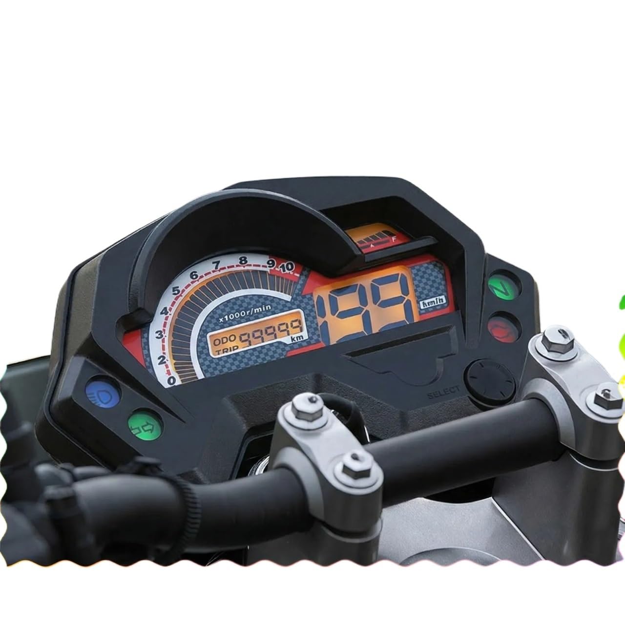 Gruppo Strumenti Contachilometri Tachimetro digitale universale per moto adatto per Yamaha FZ S/FZ16/Fz V1/Fazer Contagiri contagiri cruscotto