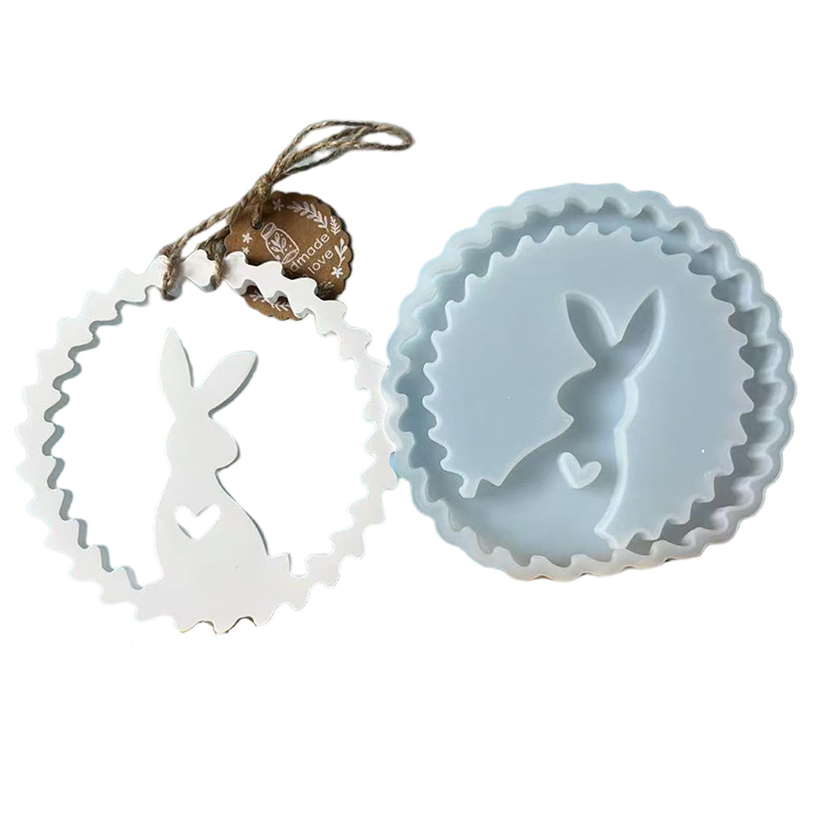 Tsophreniq Easters Themed Silicone Craft Designs for Rabbits Charm Easy to Clean and for Crafting Silicone Rabbits