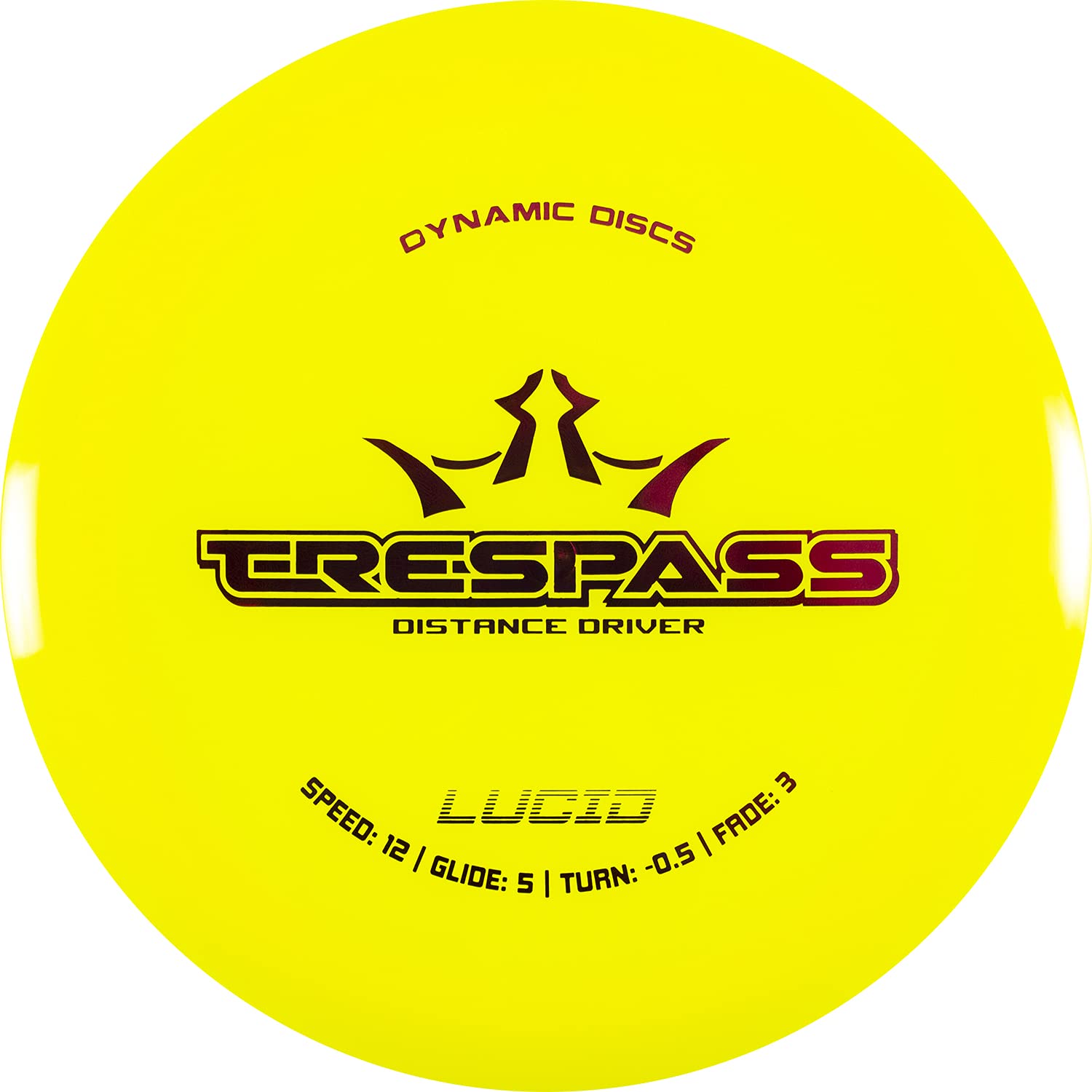 Dynamic Discs Lucid Trespass Disc Golf Driver | Maximum Distance Frisbee Golf Driver | Stable Golf Disc | Stamp Colors Will Vary
