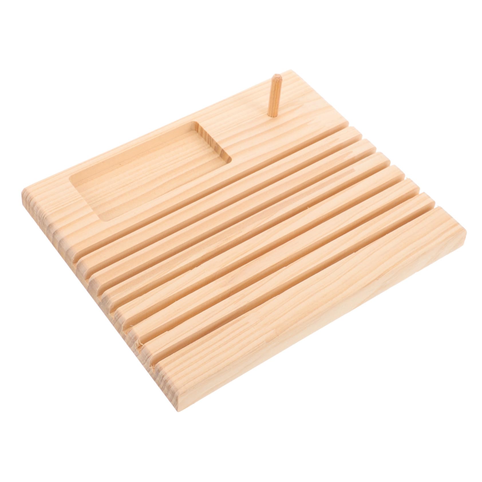 ERINGOGO Wooden Spool Holder Stand for Sewing Quilting Embroidery Projects Durable Craft Organizer Holds Cones Spools Fine Craftsmanship Practical Design