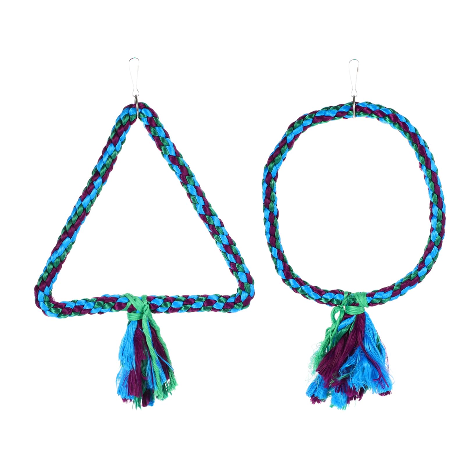 GALPADA 2Pcs Bird Parrot Swing Chewing Hanging for Pet Birds Durable Cotton Rope for Play Exercise