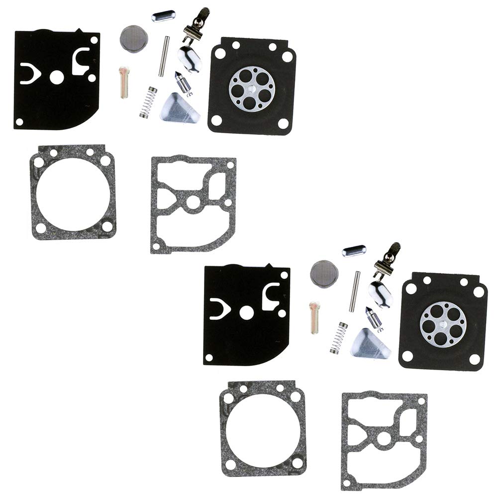 QAZAKYRB-40 Carburetor Rebuild Kit Compatible with Zama RB-85 C1Q-S33 C1Q-S33A C1Q-S33B C1Q-S34 C1Q-S34A C1Q-S34B C1Q-S34C C1Q-S34D C1Q-S34E C1Q-S34F C1Q-S34G C1Q-S34H C1Q-S35 C1Q S35A S35B Pack of 2
