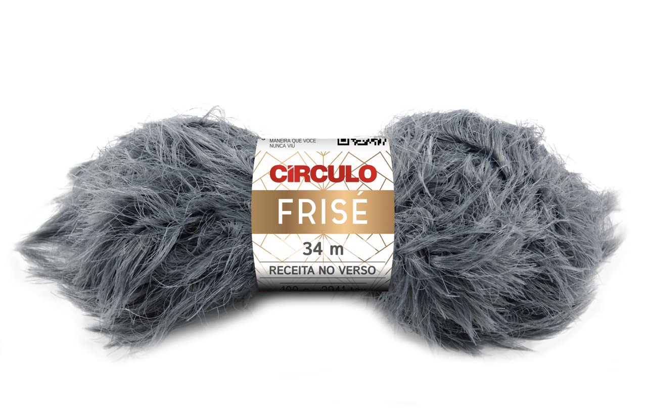 Círculo Frise Eyelash Fun Fur Yarn - Blended Yarn - 37.2 yds, 3.5 oz - Pack of 1 Skein (8055)