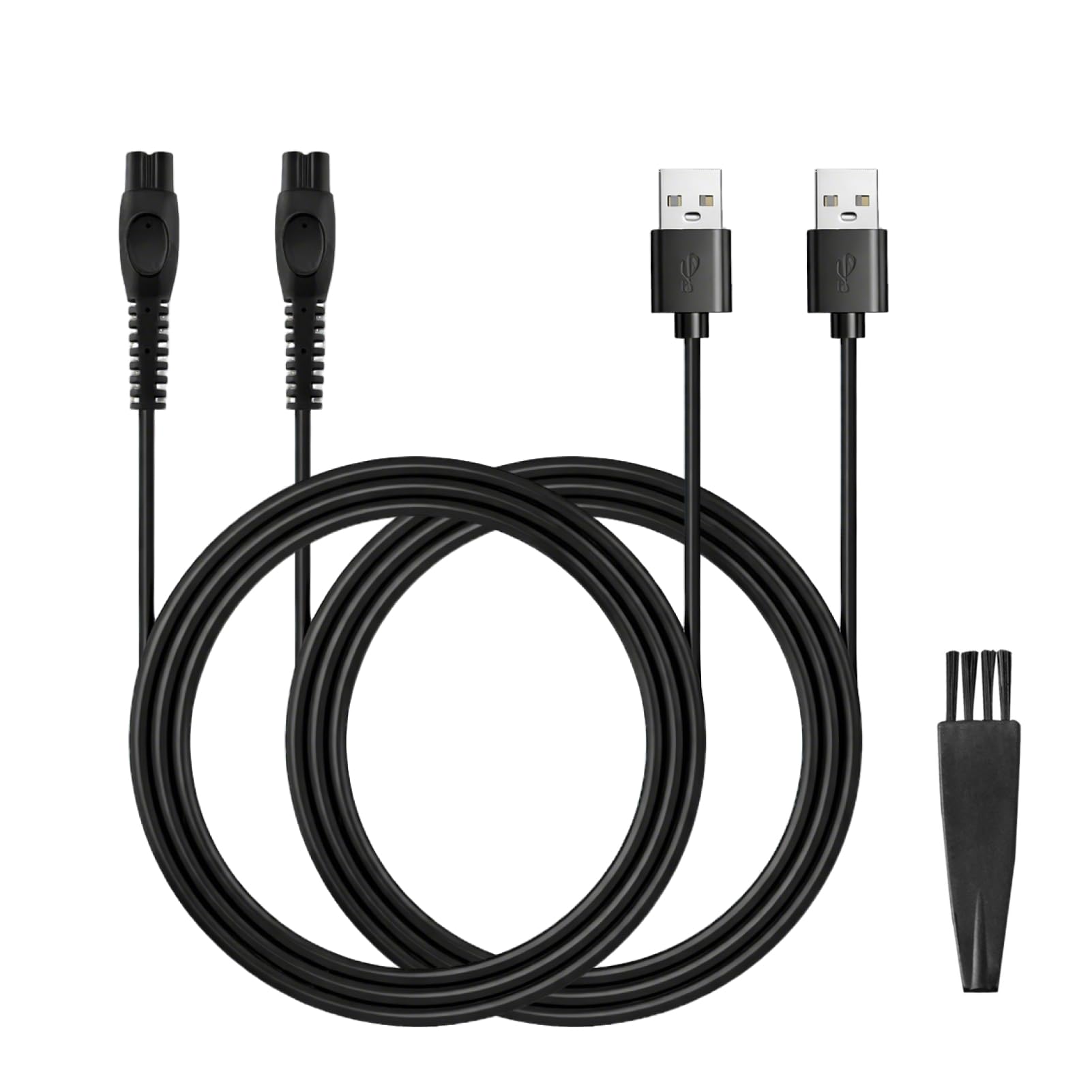 2 Pack Cable de Carga USB 5V 1m Compatible con Cargador Philips Verde OneBlade QP2724 QP2720 QP2824 QP2734 QP4631, Adaptador Eléctrico Universal para Afeitadoras Philips Series 3000 5000 7000 8000