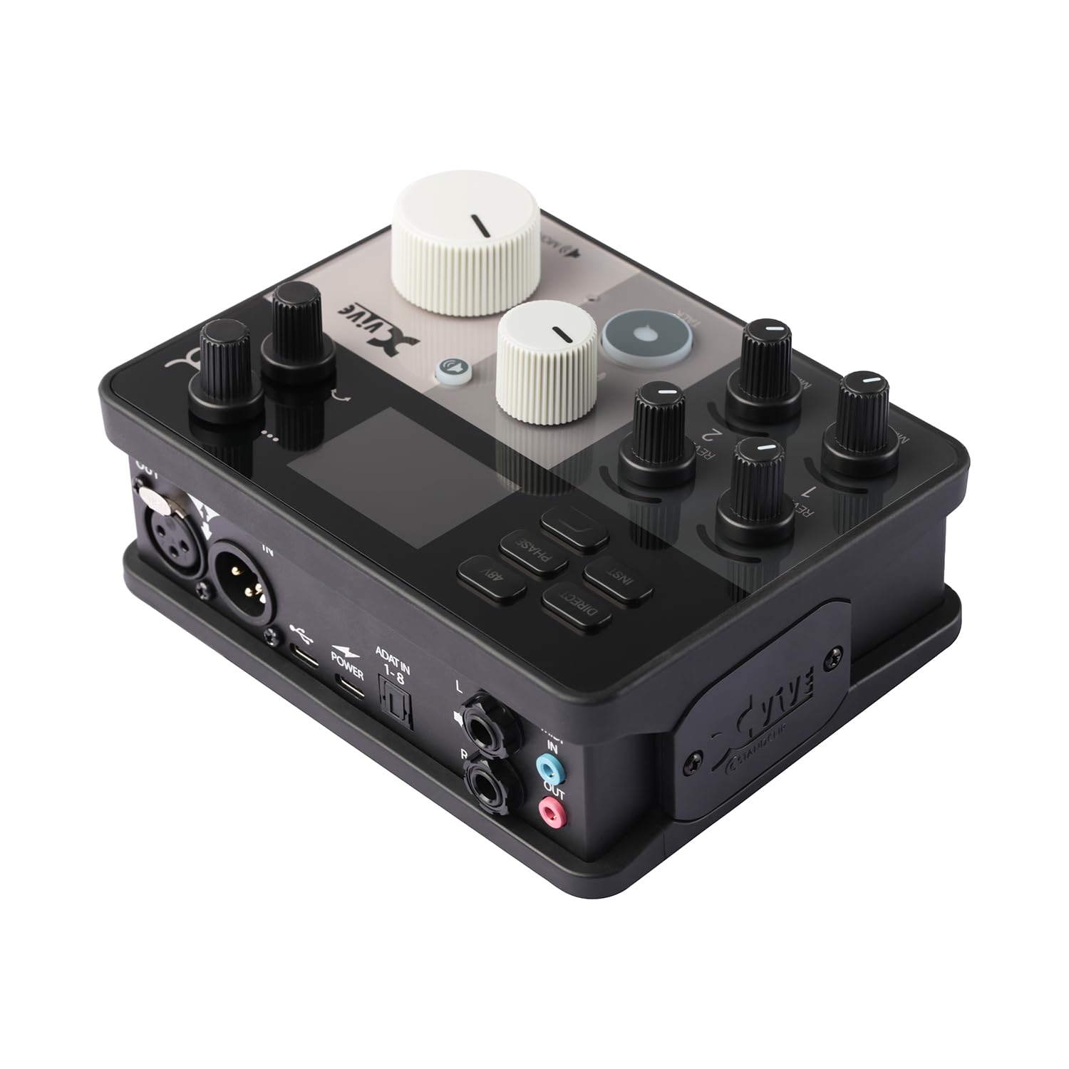 Xvive MOREYOU HUB - Interfaz de audio USB extensible para micrófonos e instrumentos, conexión opcional para preamplificadores y mezcladores externos