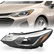 For 2016-2019 Chevrolet Cruze Headlight Assembly Halogen Headlamp w/LED DRL Driver Left Side Replacement GM2502429