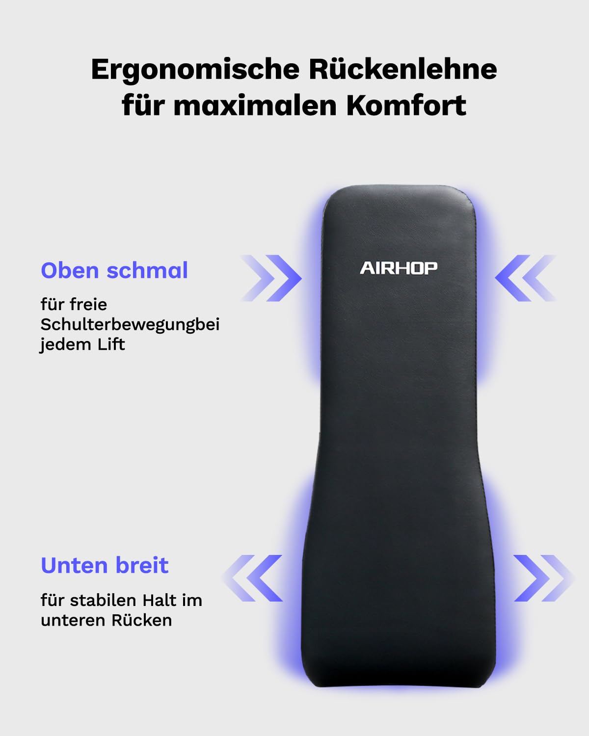 AIRHOP Hantelbank Klappbar Verstellbar, 9 in 1 Multifunktions Trainingsbank Schrägbank & Flachbank für Zuhause, 400kg Belastbarkeit, Platzsparende Fitnessbank zum Bankdrücken und Sit Up