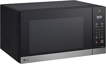 LG Countertop Microwave, 1.5 cu. ft., Stainless Steel, 21.44x12.13x16.19, Smart Inverter, Sensor Cooking, 1200 Watts