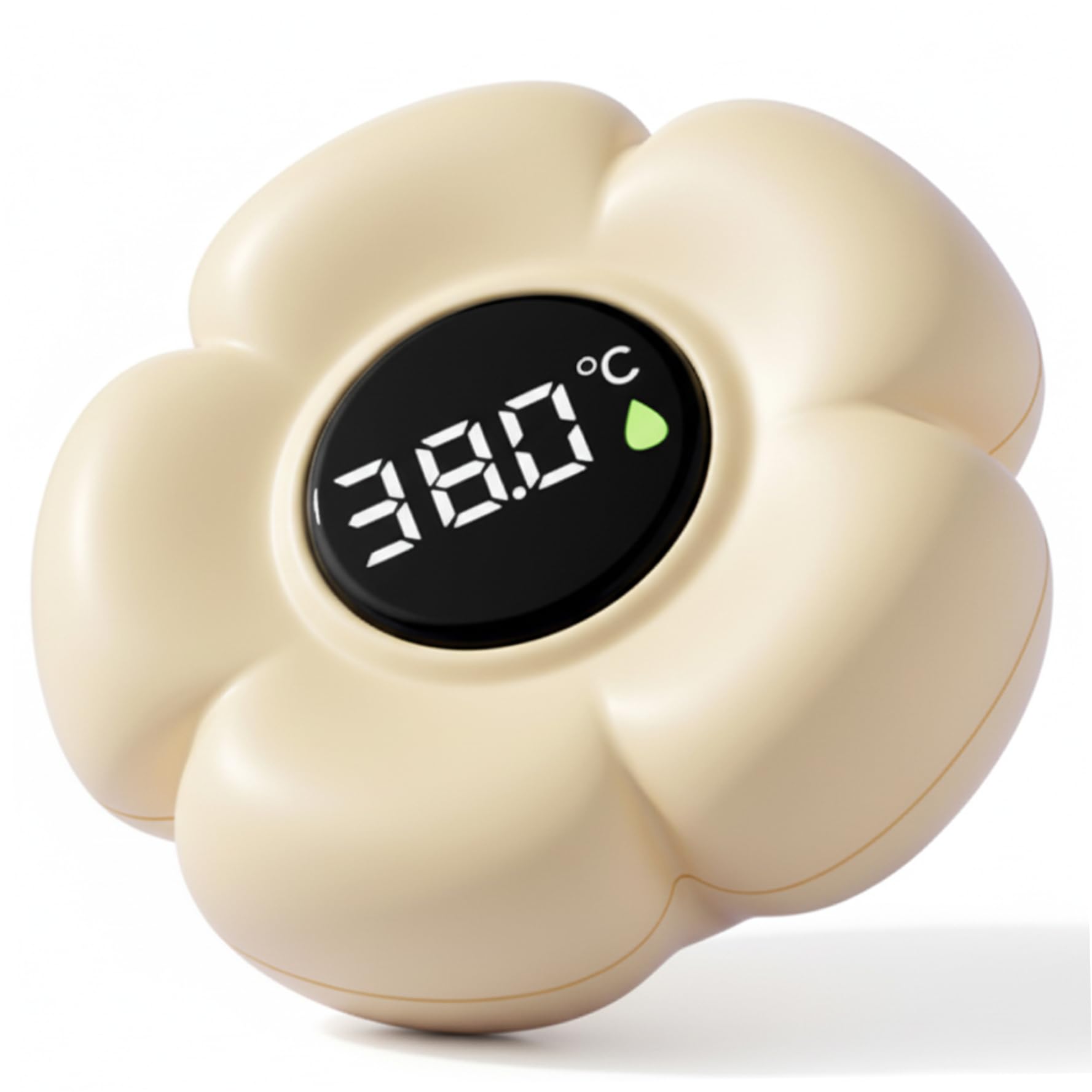Baby Bath Thermometer, Color Alert Bathtub Thermometer Baby Floating Flower Bath Thermometers for Safety Infant & Toddler Time, Yellow, Bathtub