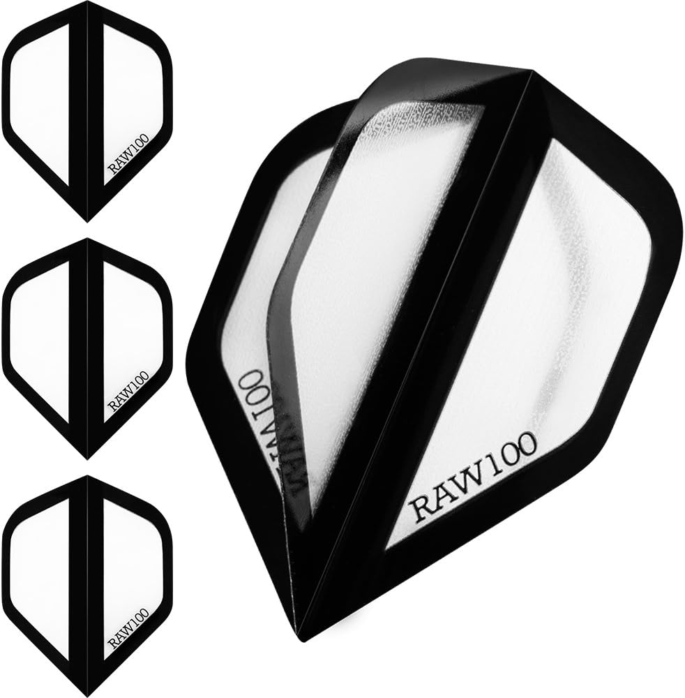 Dart Flights Raw 100 Zone 100 Micron Std Clear