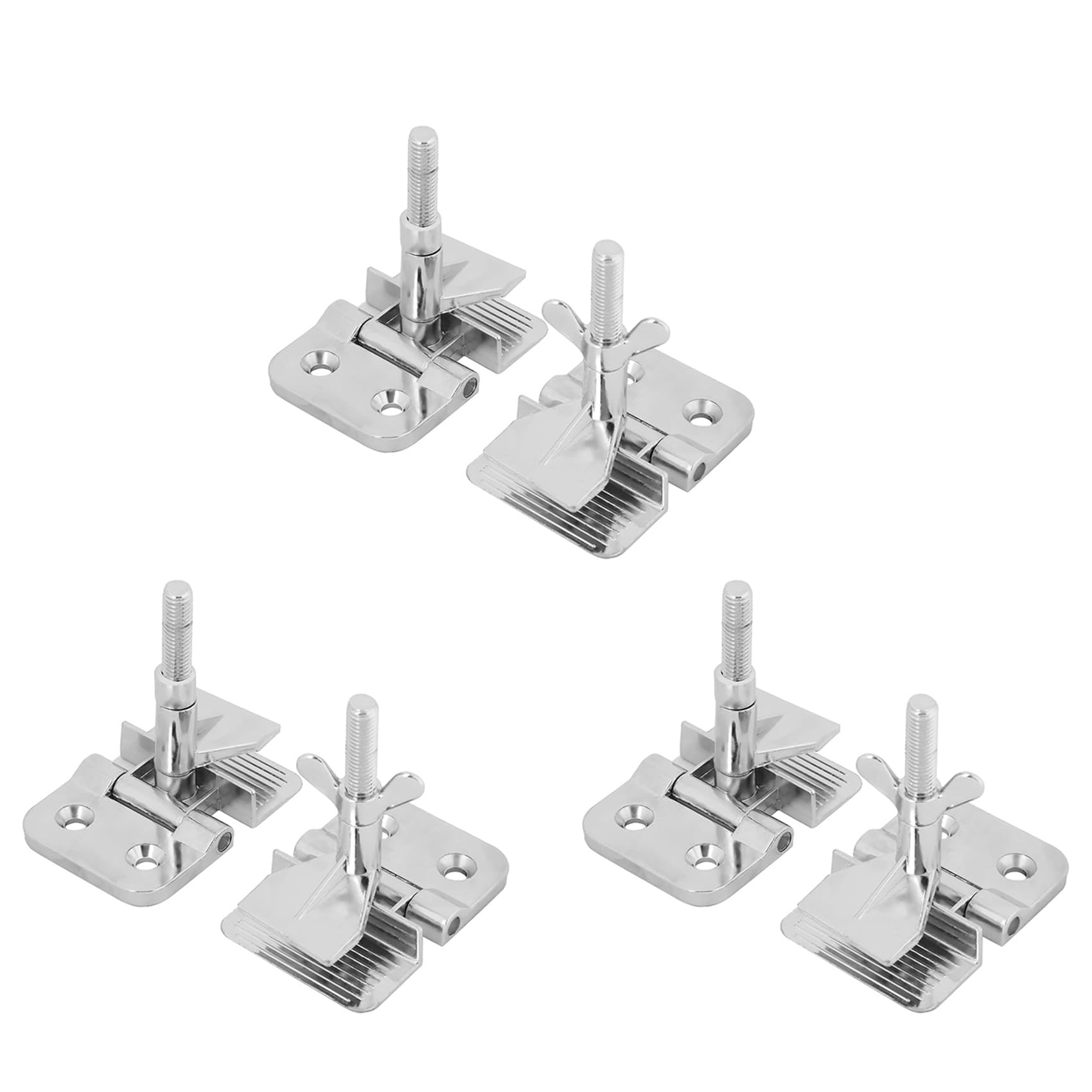Jnchdghwa Silver 6Pcs Silk Screen Printing Metal Butterfly Frame Hinge Clamp Diy Hobby Tool