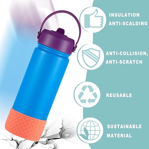 Miniatura 4 de VGHNQ Bota de silicona para Stanley Quencher de 40 onzas, bota inferior para IceFlow Flip 20 oz 30 oz, funda para botas para Hydroflask 12-24 oz y