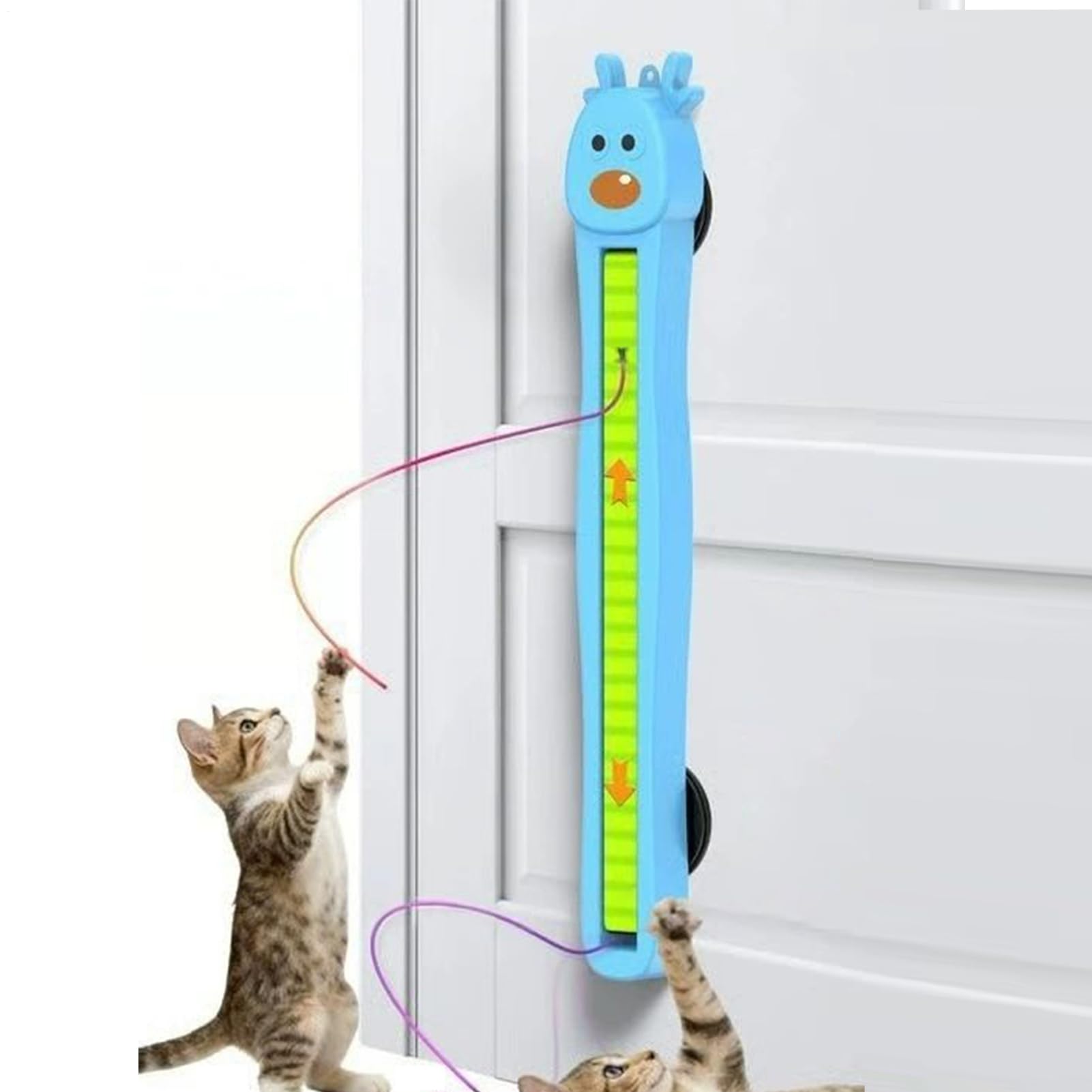 Erconsso Auto Motion Flying Rope Cat Toy, Door Hanging Cat Toys, Fun Automatic Electric Wall Mounted Interactive Cats To For Indoor Cats, Hands-Free Exercise & Boredom Relief