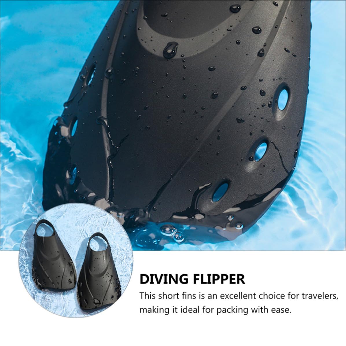 Pinne da Nuoto Corte Leggere in Materiale Flessibile Piede Morbido, Resistenti per Vacanze Estive, Snorkeling e Allenamento in Piscina per Uomo e Donna