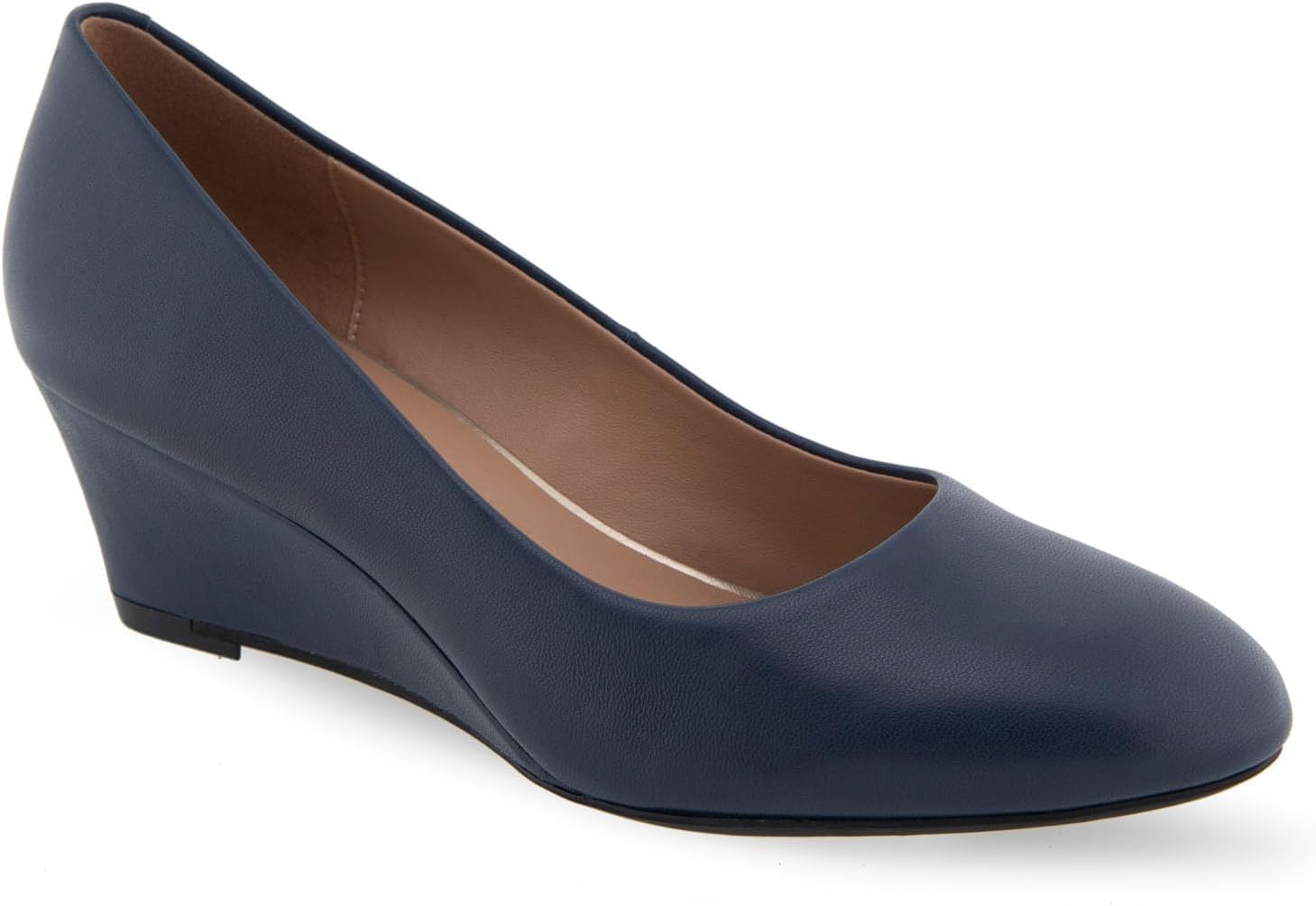 What's What Women's IRIS Pump, Navy Leather, 7.5 Wide - Image 2