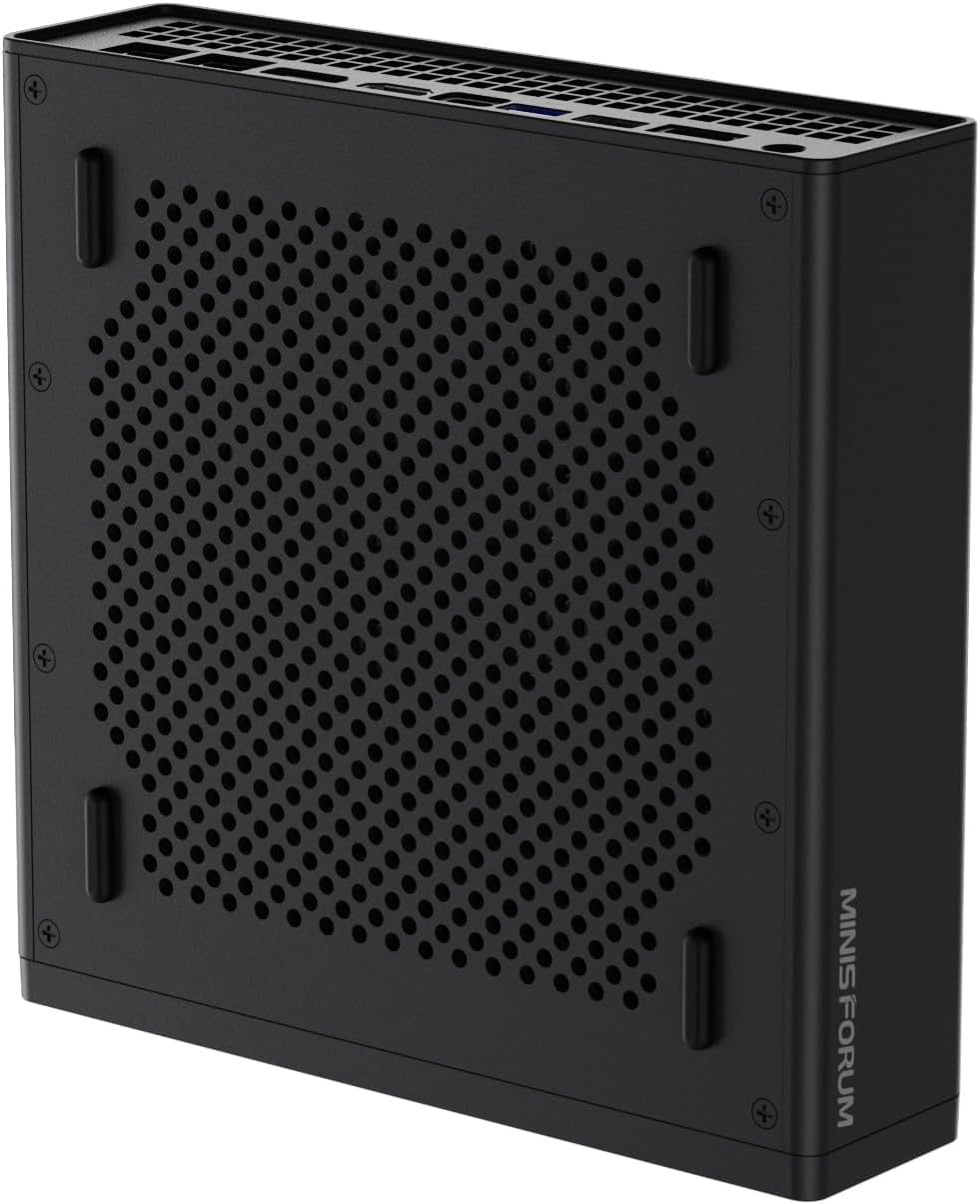 MINISFORUM DeskMini AMD Ryzen 9 9950X, 16 Cores/32 Threads, 64GB DDR5 2TB SSD with AMD Radeon Graphics, Dual 2.5G RJ45, 4xM.2 PCIE Ports,4xUSB Ports, HDMI/DP/Type-C Mini Computer