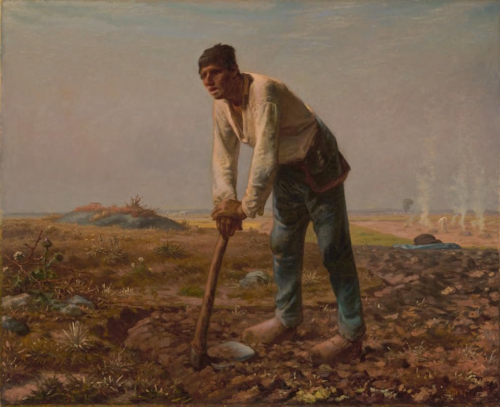 Człowiek z motyką plakat wydruk autorstwa Jean-François Millet (24 x 36)