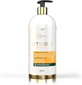 Shampoo Pré-Progressiva Amazon Forest Brscience 1000ml – Limpeza Profunda com Óleos Essenciais da Amazônia, Prepara os Fios para Tratamentos Capilares, Ideal para Cabelos com Química