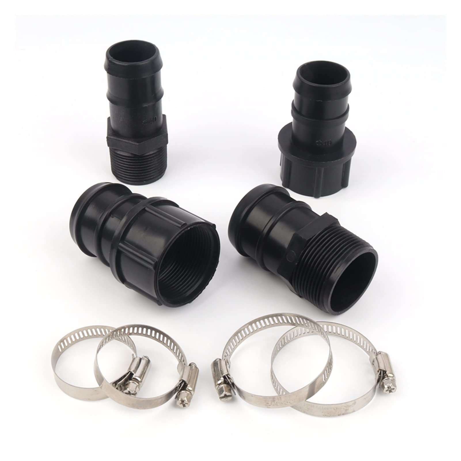 Gota de riego de jardinería 5 piezas/lote 3/4 "-3 pulgada a 25-90 mm Conector de irrigación agrícola de la tubería de la tubería del goteo de goteo del goteo del goteo del goteo del goteo