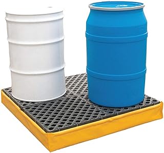 Spill Containment Pallets, Uncovered, 66 gal. Spill Capacity, 2400 lb.