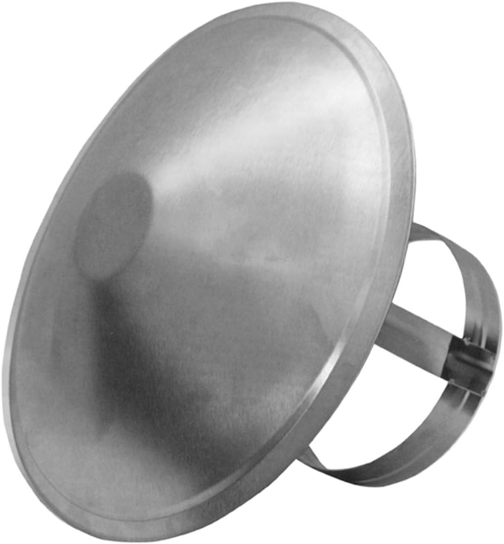 Stainless Steel Chimney Cowl, Roof Cowl, Ducting, Ventilation, Cap, Rain Hat, Hood Top All Purpose Chimney Cowl (80mm)