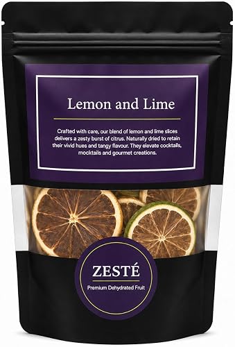 ZESTÉ Premium Dehydrated Lemon & Lime Mix 50g | No Added Sugar | No Preservatives | Citrus Garnish