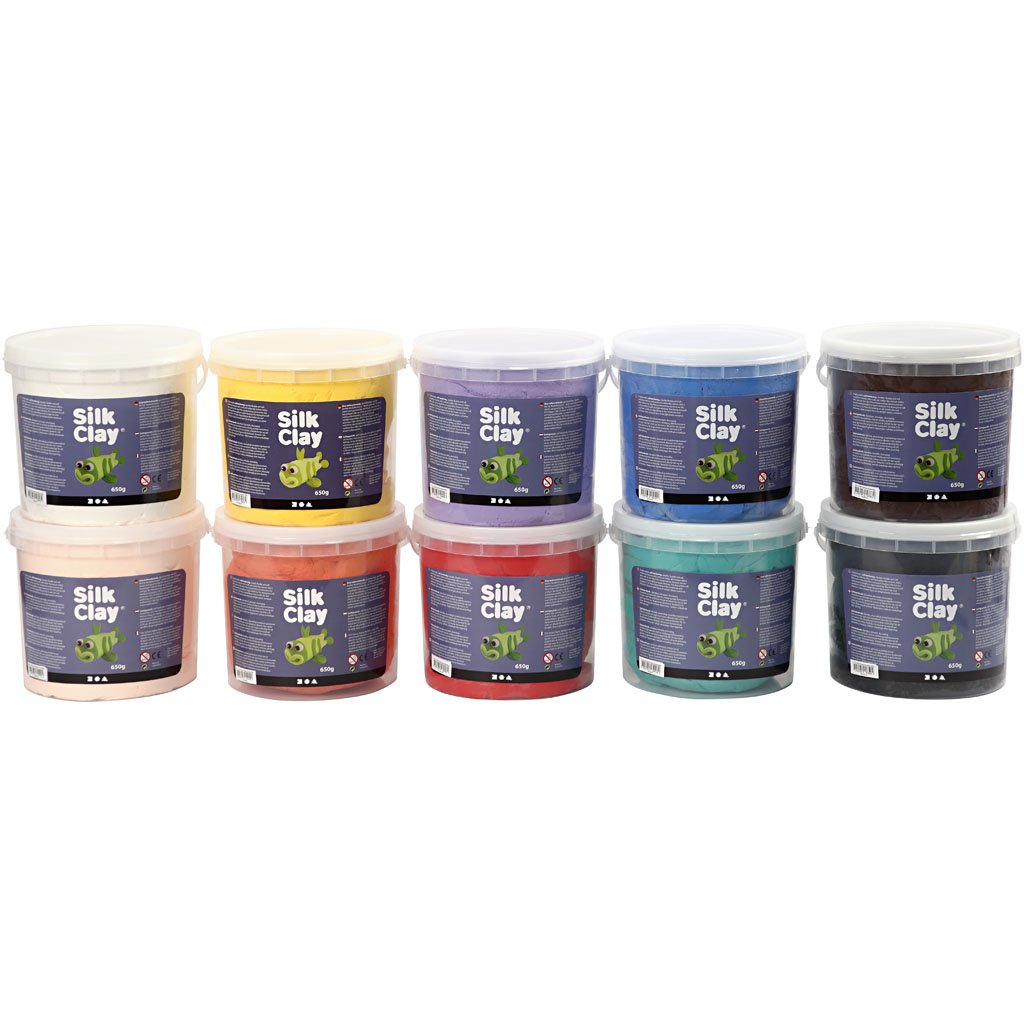 Silk Clay, asstd Colors, 10x650 g
