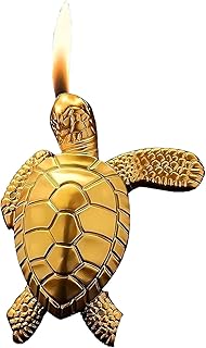Creative lighters Cute lighters Mini lighters Funny refillable Butane lighters, Creative Novelty Design Portable lighters Golden Turtle lighters, Gifts for Men