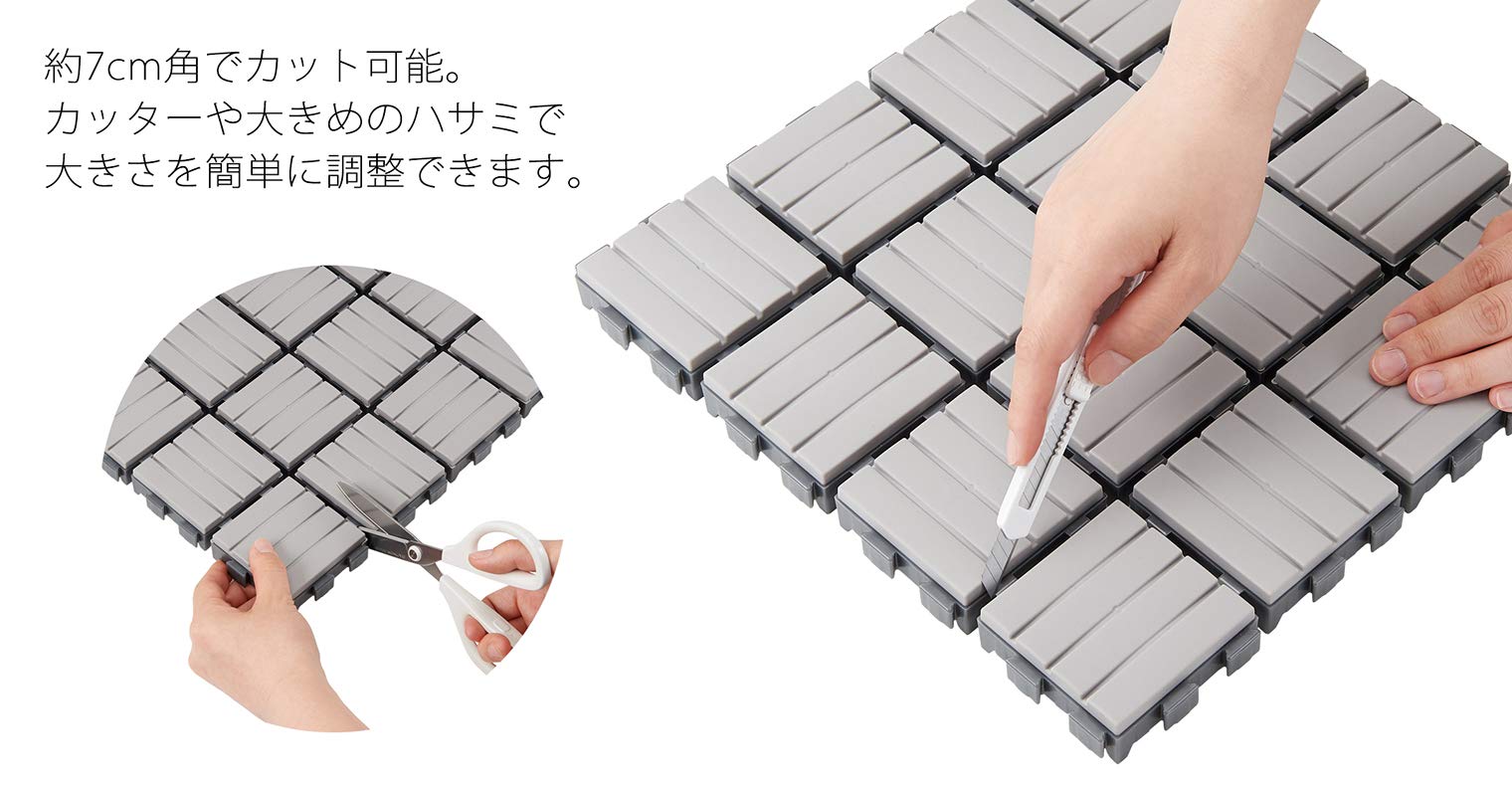 like-it ライクイット ジョイントデッキタイルグレー12個 Amazon.co.jp: ライクイット(Like-It) ジョイントデッキ タイル 6枚
