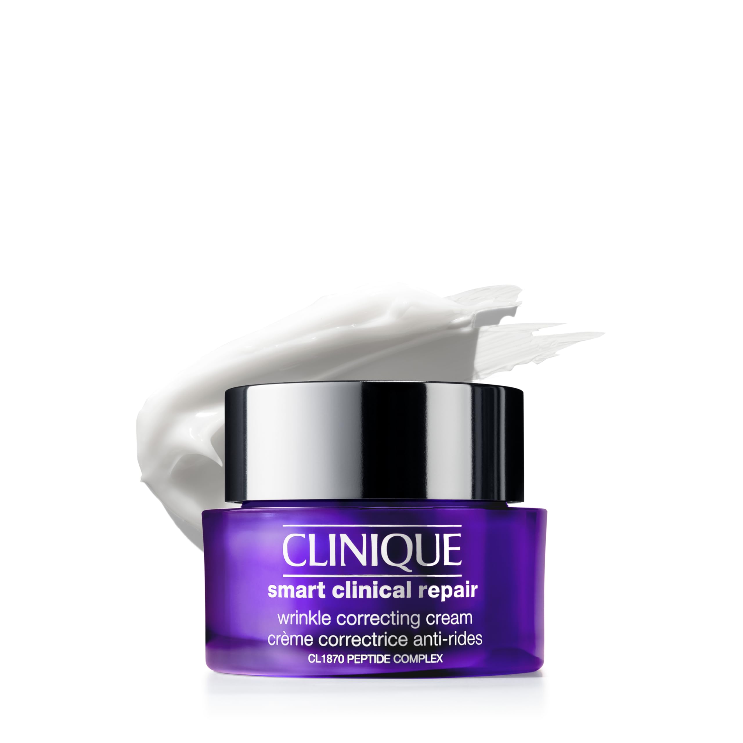 Clinique Smart Clinical Repair Crème Visage Correctrice Anti-Rides à l'Acide Hyaluronique + Peptides | Anti-Âge, Hydratante
