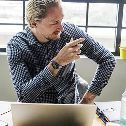 Miniatura 5 de Correa elástica compatible con Garmin Forerunner 55, correa de repuesto ajustable de nailon suave, accesorios compatibles con Garmin Forerunner 55