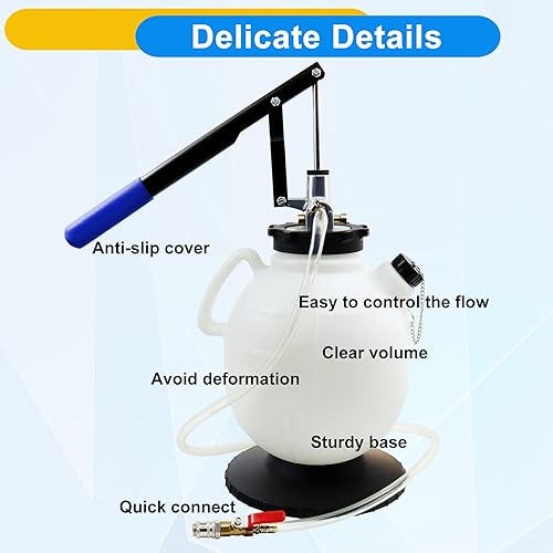 Miniatura 5 de JoyFans Bomba de fluido de transmisión manual de 7.5 litros, kit dispensador de sistema de llenado de llenado ATF, herramienta de llenado de cambio