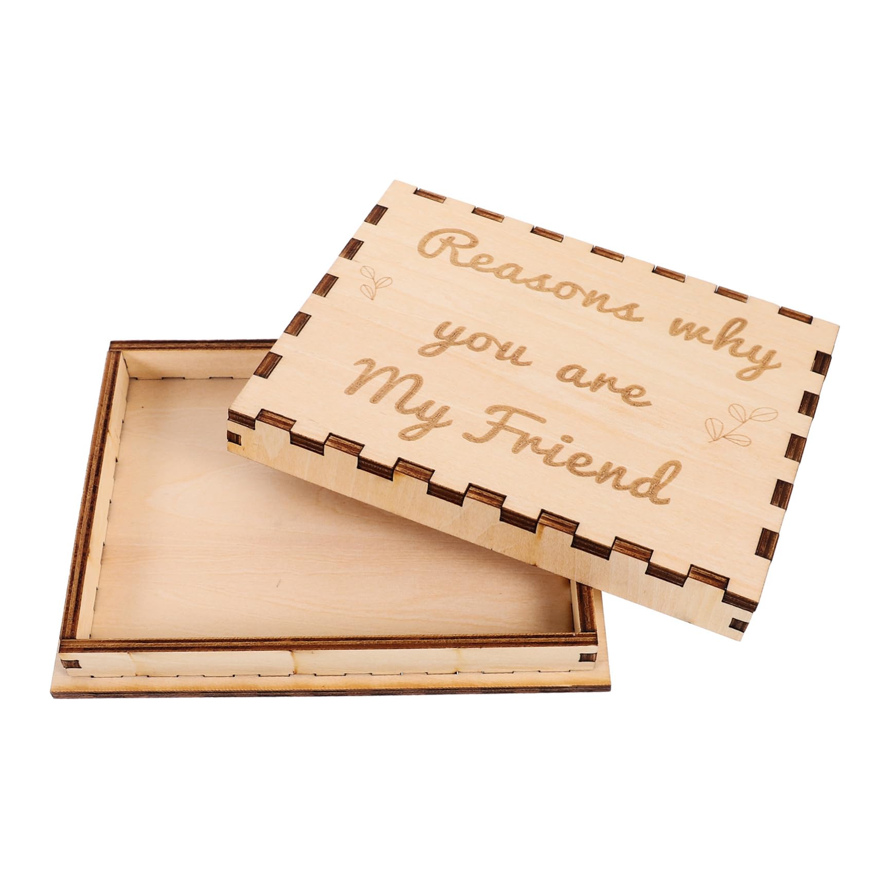 NUOBESTY 3St Freundschaftsgeschenk Holzkiste Jubiläumsgeschenk aus Holz Partybevorzugungsbehälter Festivalgeschenk für Freunde kleines Holzgeschenk Freund Dankesgeschenk für Freund