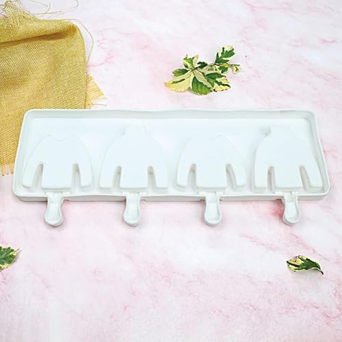 Miniatura 8 de 1 paquete de moldes para paletas con forma de calavera de Halloween, moldes de silicona para paletas de hielo de 6 cavidades para niños y adultos,