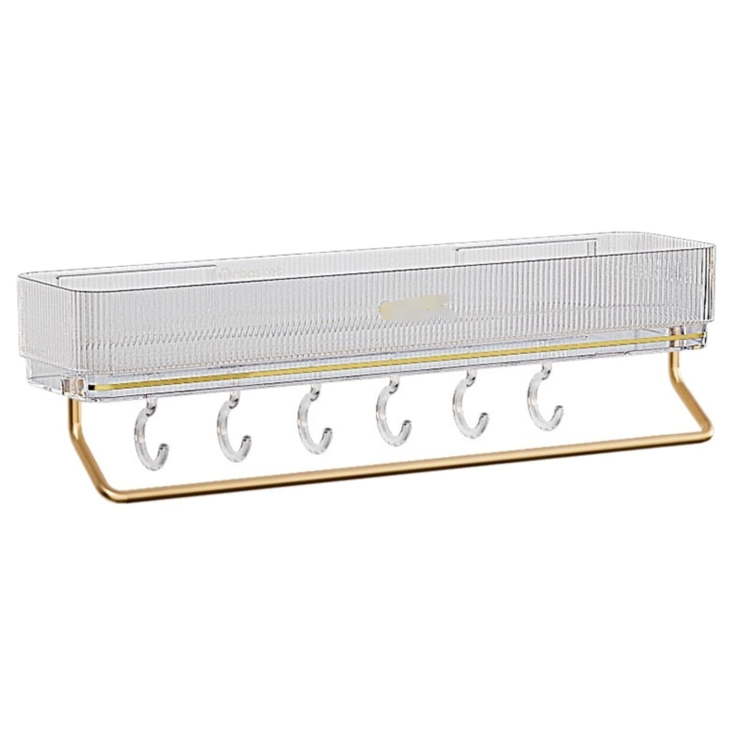 PXIWDAN Bathroom Shelf Bathroom Shower Caddy Organizer Adhesive Shelves with Hooks No Drilling for Storage Wall Organizer
