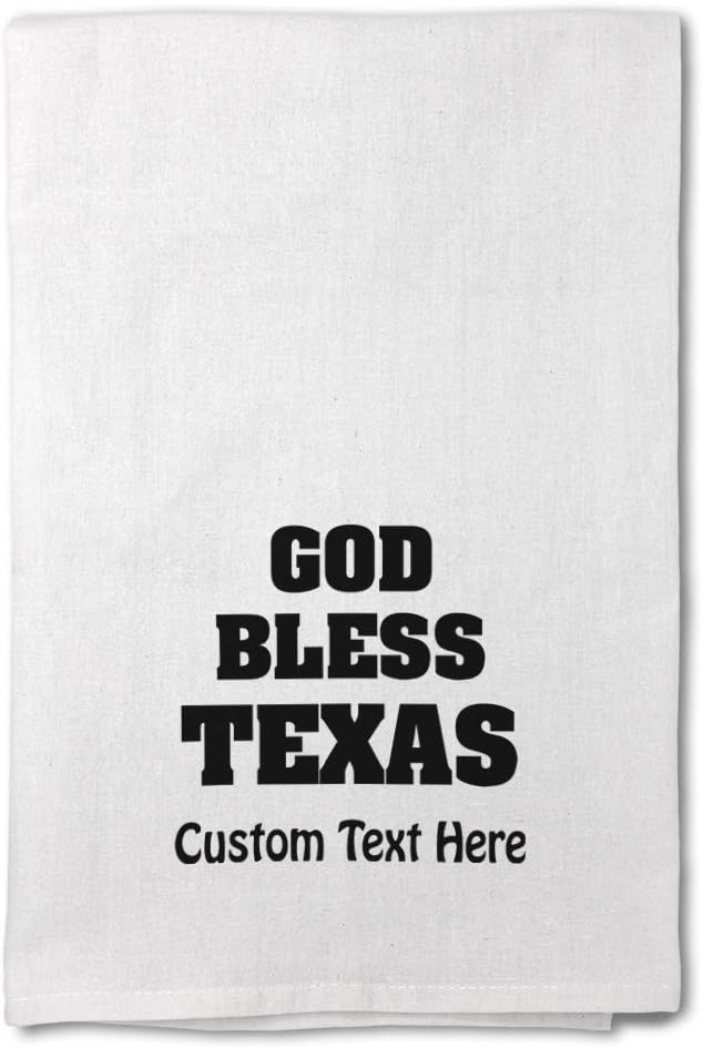 Style In Print Custom Decor Flour Kitchen Towels God Bless Texas Countries Countries Home Cleaning Supplies Dish Towels Personalized Text Here