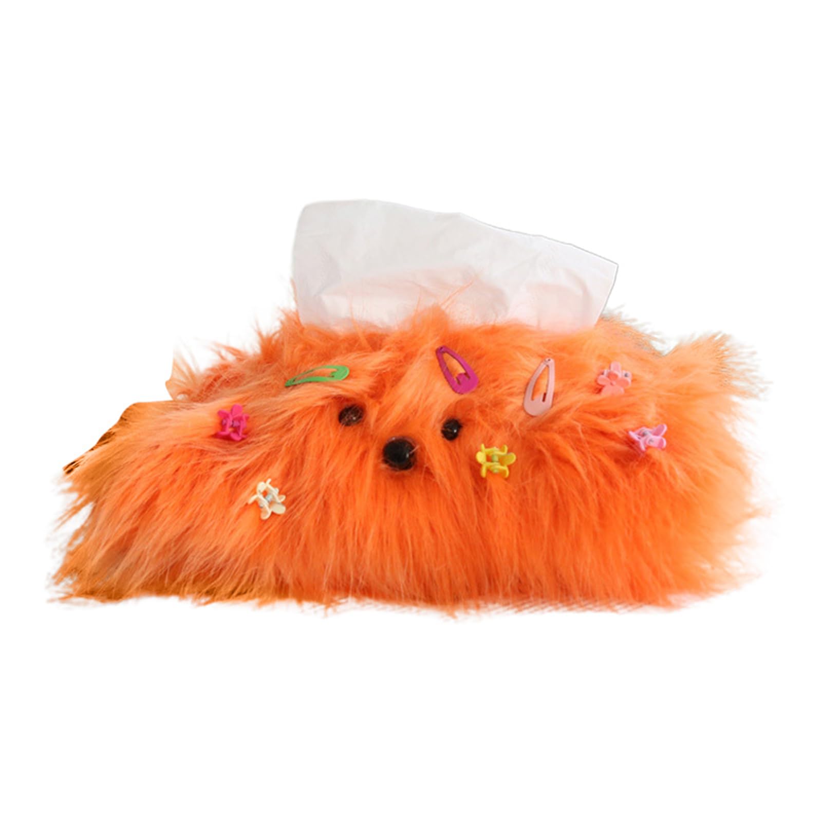 Jazuaiao Dog Toy Tissue Box Cute Hairpin Paper Holder for Home Car Use Napkin Box Container Dispenser Ornament Tissue Space Saving Home Decor Desk Dispenser