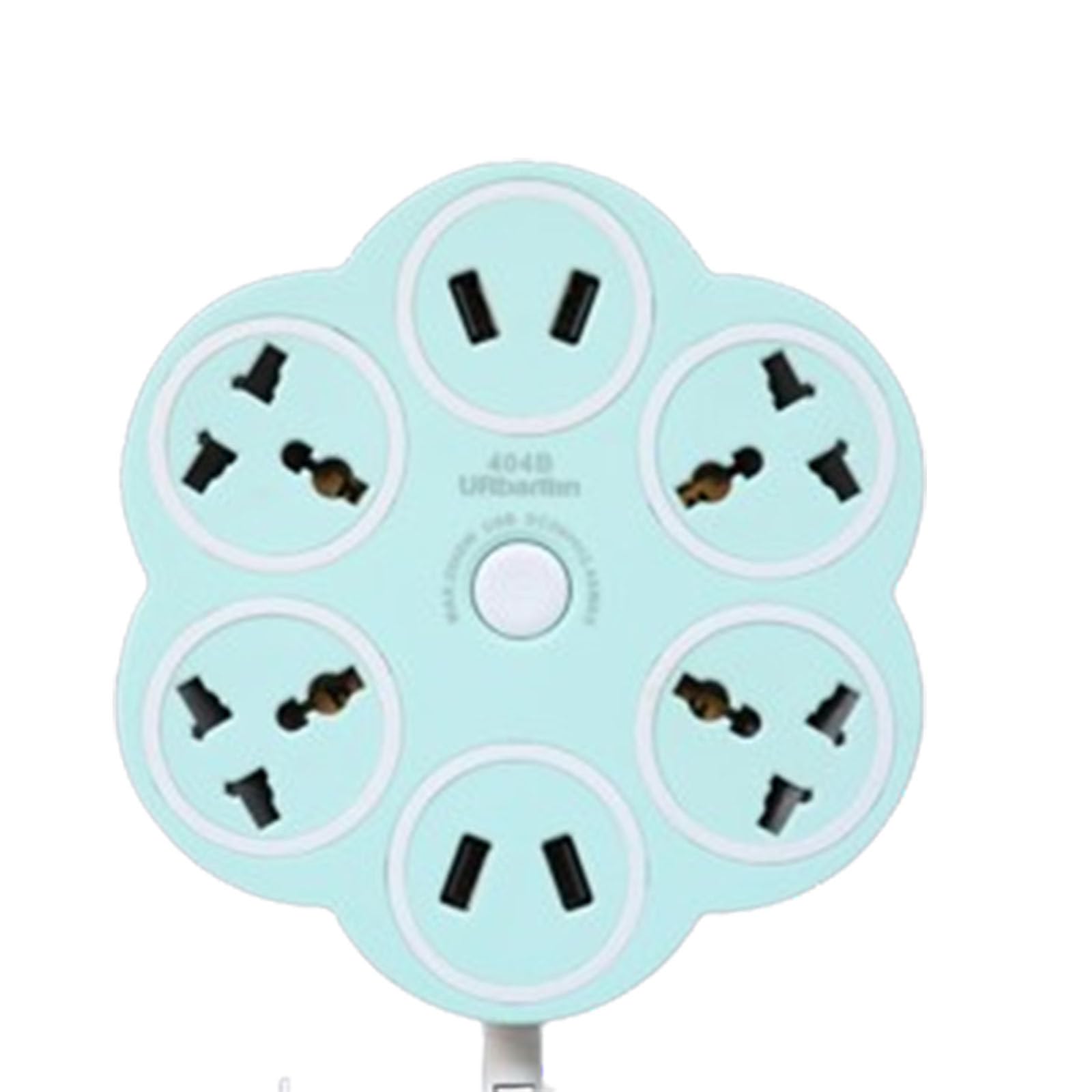 Regleta 8 en 1 con 4 puertos USB, tomas de corriente múltiples de 4 vías, cable de extensión de 1,8/3/5/7/10M, adecuado para viajes/hogar/oficina,E-10m