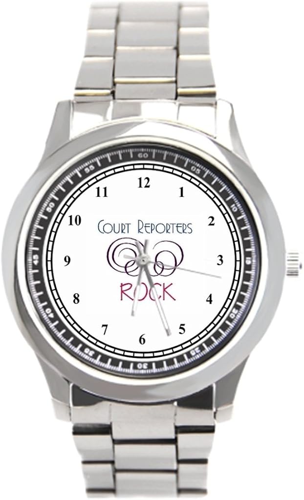 fatbeauty acciaio inossidabile Watches Court Reporter Rock Attorney Orologio  da polso uomo : Amazon.it: Orologi