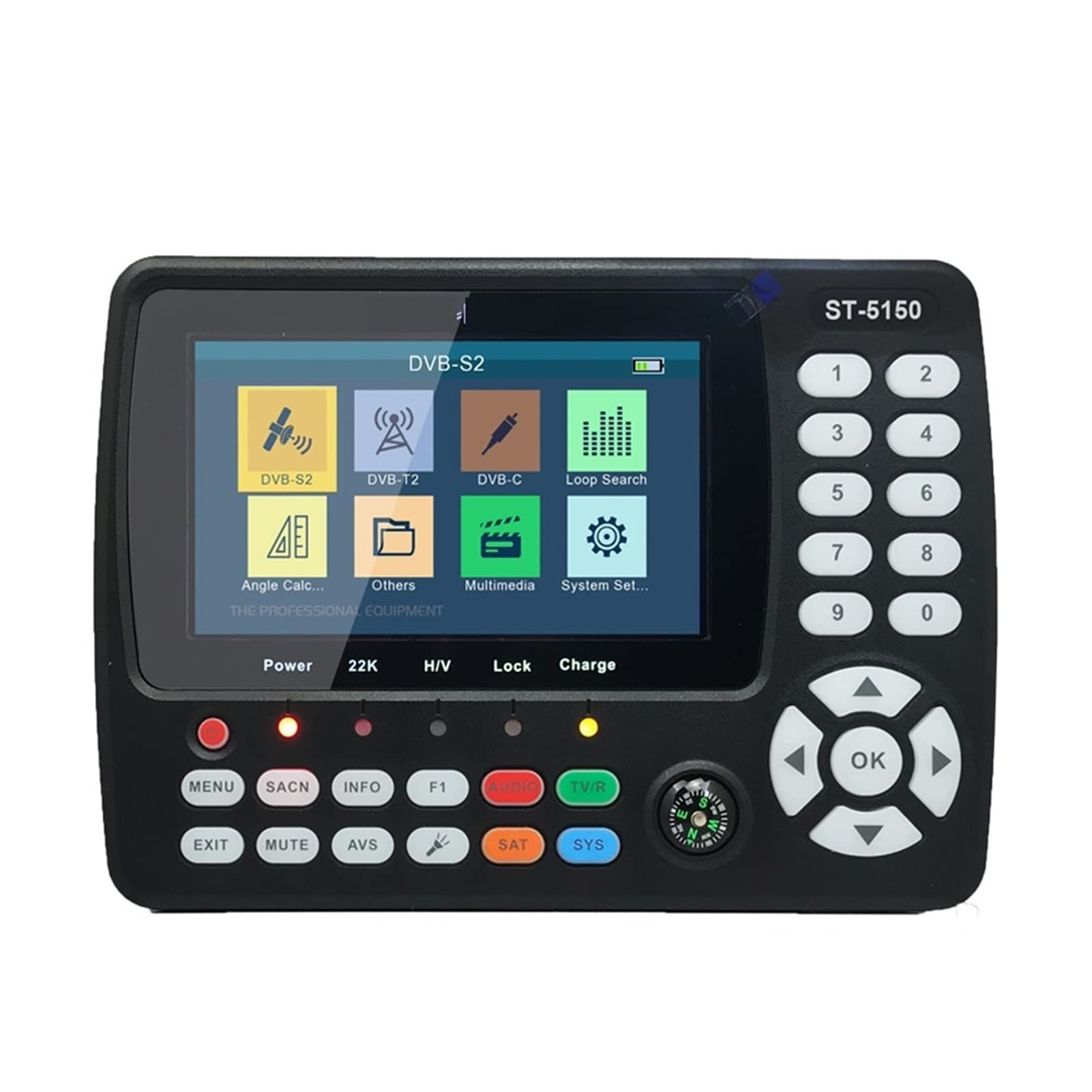 Original ST-5150 DVB-S2 / T2 C Combo HD Satélite TELEVISOR Medidor del buscador H.265 MPEG-2 MPEG-4 Mejor WS-6980 6933 6916,Serie Profesional