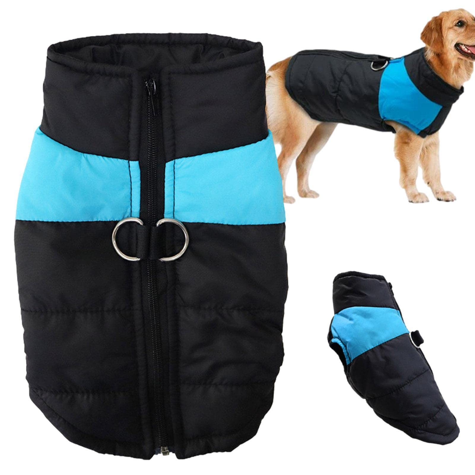 Eastuy Pet Winter Coat,Windproof Dog Winter Coat Waterproof - Extra Warm Cold Weather Dog Clothes with, Thick Pet Winter Outfit