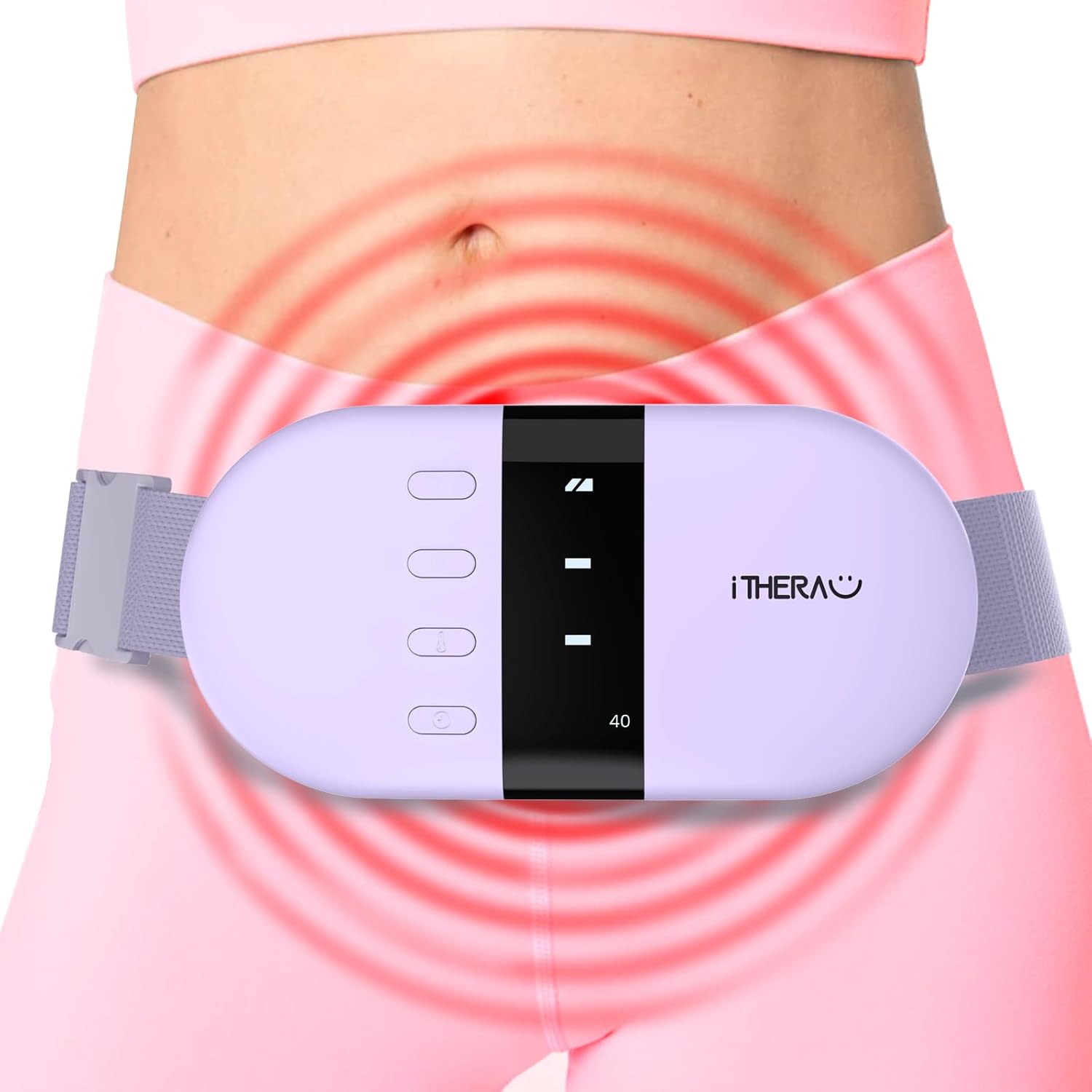 ITHERAU Period Heat Pad for Period Pain Relief, Period Cramp Heat Pad