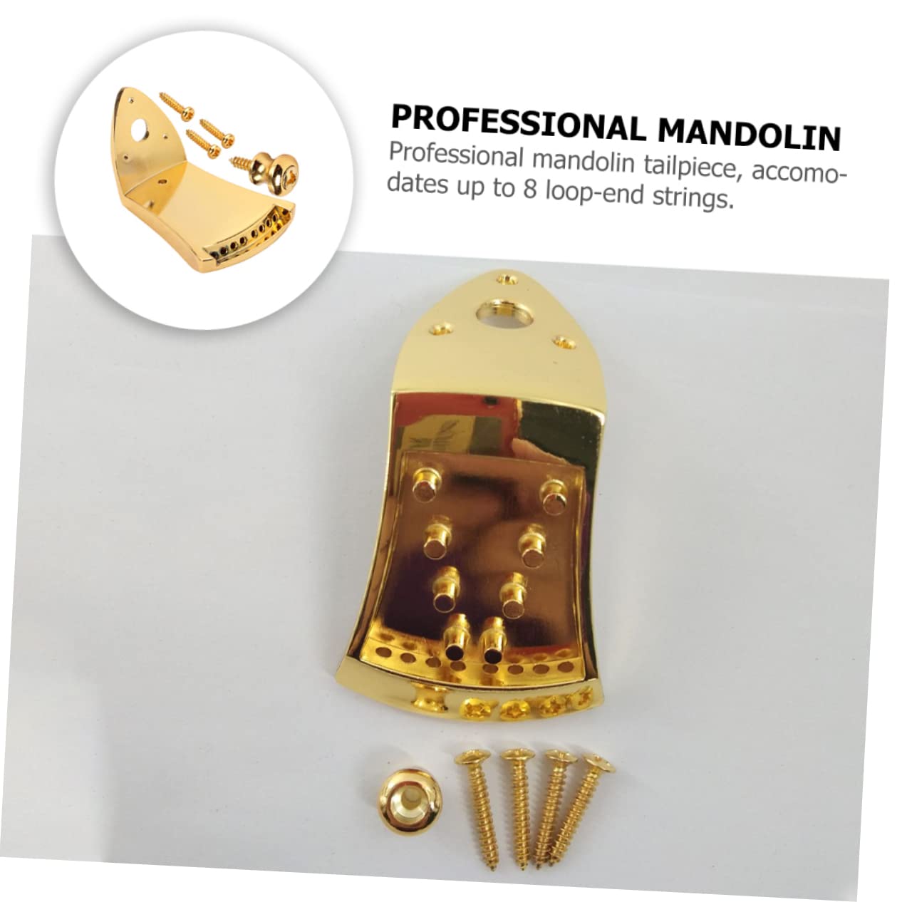 ibasenice 2ensembles Cordier Triangle Métal Pour Mandoline Cordes Accessoire De Réparation Pour Améliorer Style De Votre Instrument