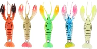 BESPORTBLE 5pcs Crayfish Soft Bait Fishing Lures for Freshwater Crawfish Lure Fishing Accessories for Men Crayfish Bait Lures