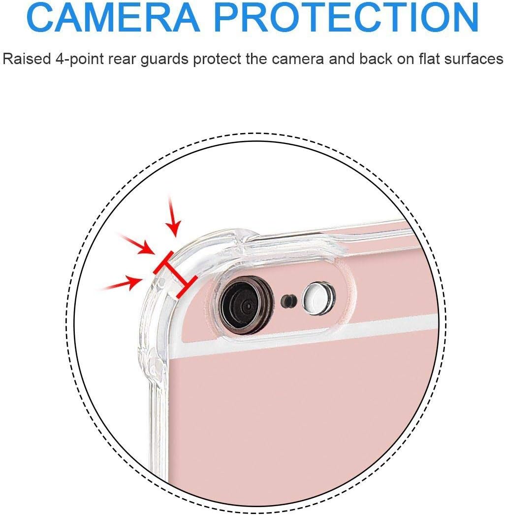 RKINC Case for Apple iPhone 7 8, Reinforced Corners Soft Cushion TPU Cover Transparent Ultra Thin, Lightweight, Flexible and Scratch Resistant Silicone Case for Apple iPhone 7 8