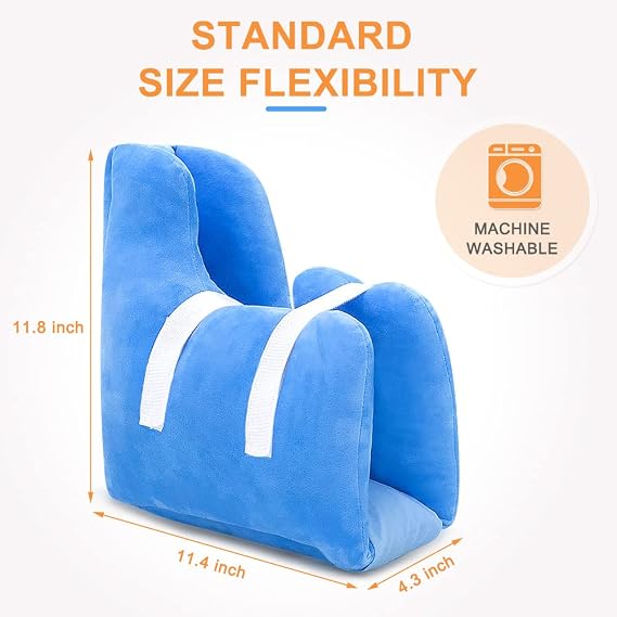 Heel Protector Cushion for Pressure Sores Foot Heel Protectors Offloading Boot for Diabetic Foot Ulcers Heel Protector Pillow for Bed Sores with Cooling Gel Pack Pressure Relieving Cushion (1PCS)