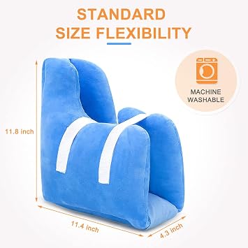 Heel Protector Cushion for Pressure Sores Foot Heel Protectors Offloading Boot for Diabetic Foot Ulcers Heel Protector Pillow for Bed Sores with Cooling Gel Pack Pressure Relieving Cushion (1PCS)