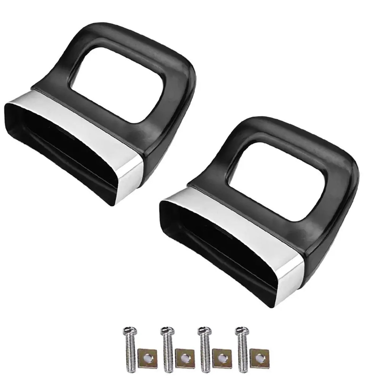 Asa de la tapa de una olla, 8 piezas de reemplazo manija tapa olla, 2 orificios, metal baquelita, negro, plateado, 67x67mm, tornillo 6mm