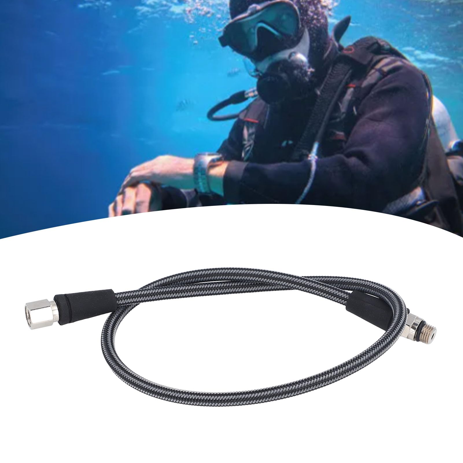 Tubo Idraulico, Tubo Regolatore ad Alta Pressione per Immersione, Regolatore Tubo per Immersione in Tessuto in Fibra di Carbonio per varietà di attività Subacquee