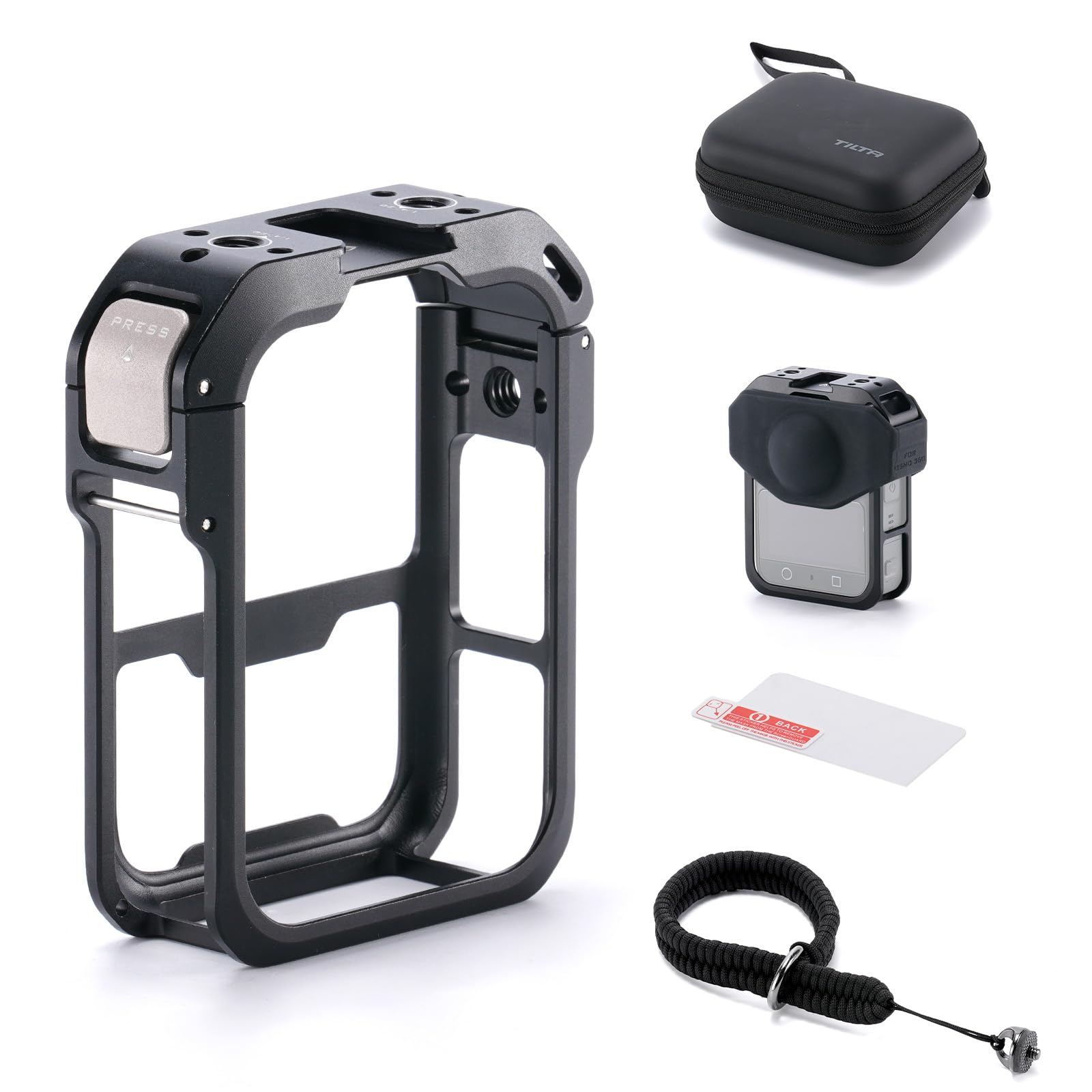 Tilta Jaula para dji Osmo 360, Jaula Completa para Cámara Compatible con dji Osmo 360 - Negro TA-T89-FCC-B